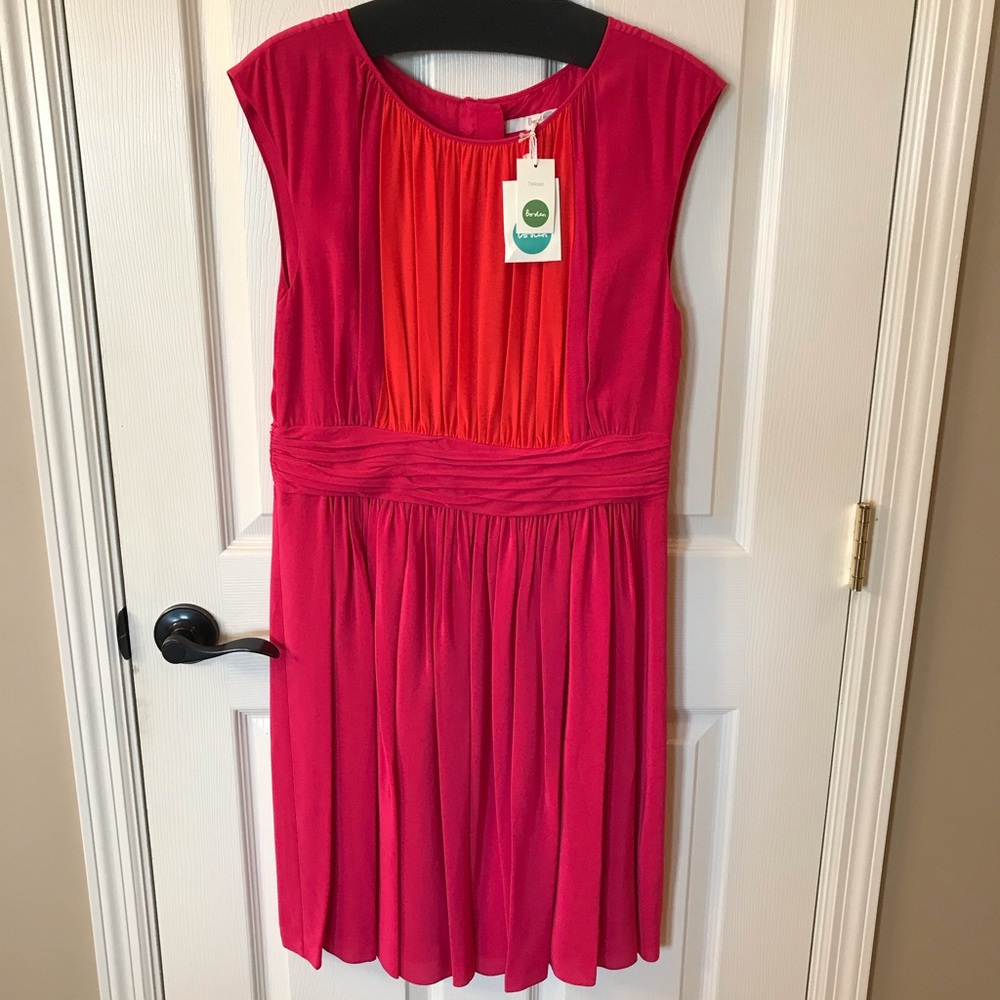Boden Pink & Coral Dress - NEW!
